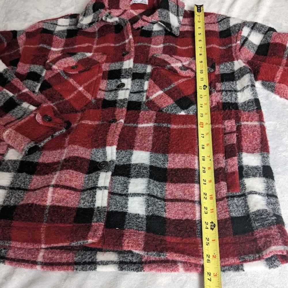 Dex Red Plaid Shacket - Picture 6 of 11